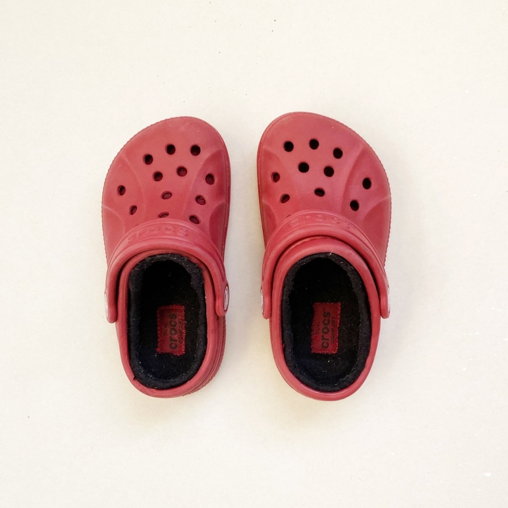 Red Warm Crocs